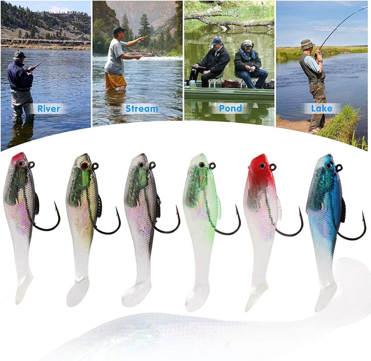 Chatterbait Fishing Lures Soft Fishing Lures Swimbaits Pre-Rigged Jig