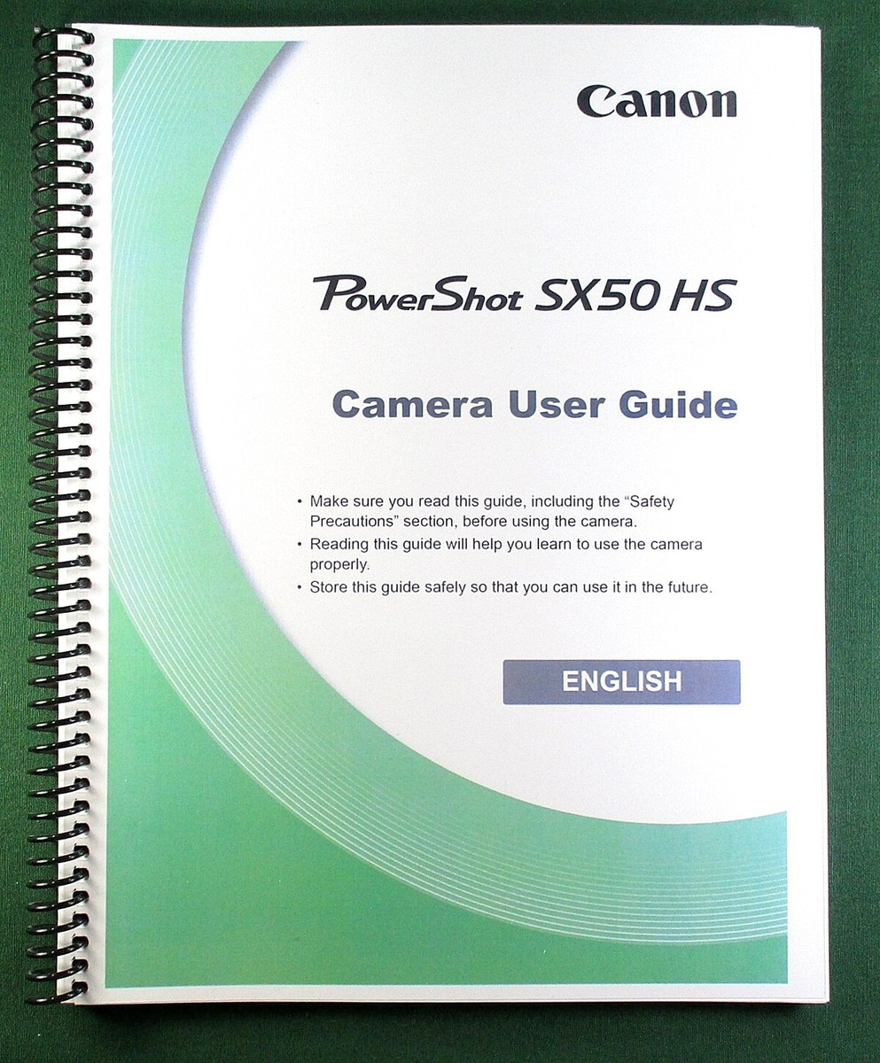 Canon PowerShot SX50 HS Instruction Manual: 286 Pages & Protective