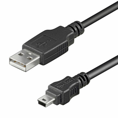 1,8m USB Mini B Adapterkabel A-Stecker zu Mini-B Stecker 5-Pin Mitsumi 100% OFC