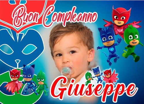 Striscione a quadretti blu, striscione per il primo compleanno