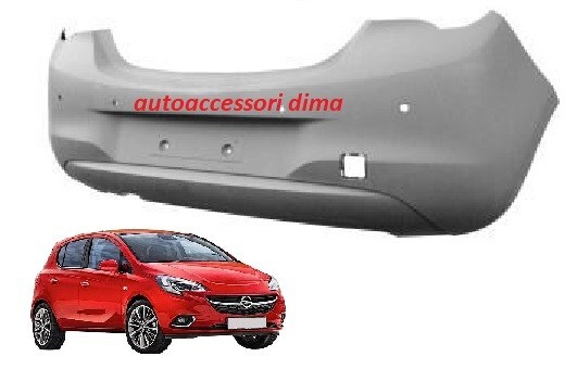 PARAURTI POSTERIORE CON FORI SENSORI OPEL CORSA E DAL 2014 AL 2019 NUOVO