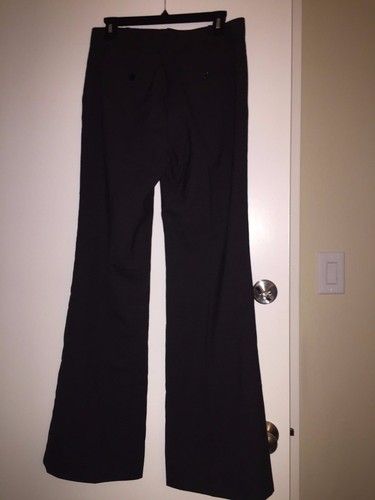 Neu mit Etikett Tory Burch Felise Hose weites Bein Wolle Stretch dunkelgrau 295 $ – Größe 4 - Bild 2 von 6