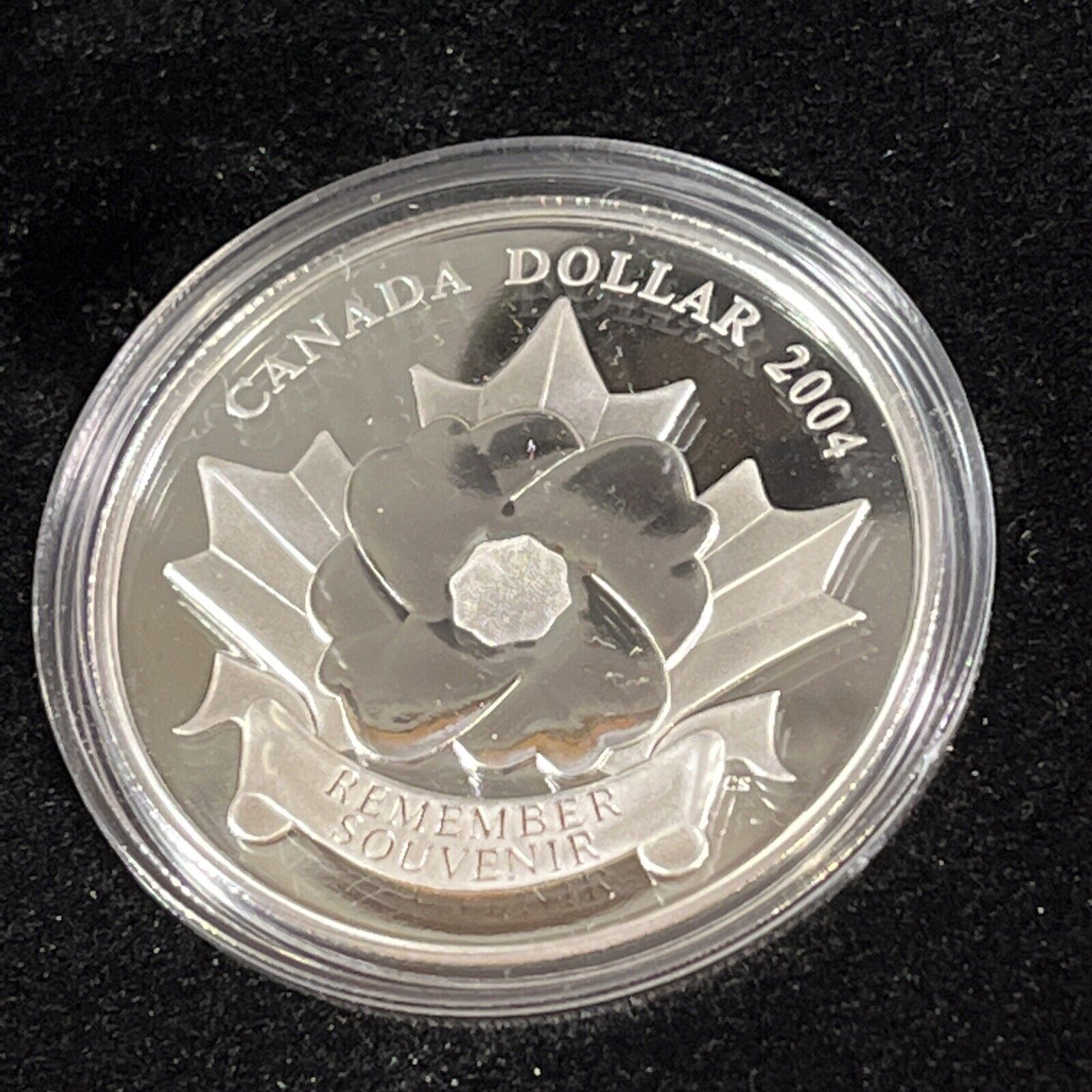 2004 Canada Special Edition Proof Silver Dollar - The Poppy