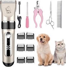 Kit Tosatrice Professionale per Cani Tagliacapelli Animali Gatto Ricaricabile To