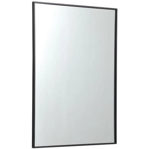 Elegant Decor Eternity 40" x 30" Contemporary Metal Frame Mirror in Black - Picture 3 of 12