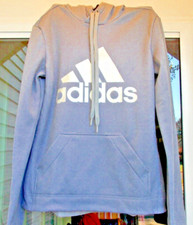 ADIDAS Unisex US14 L- Loose Fit XL Gray Branded Hooded Sweatshirt w/ pocket