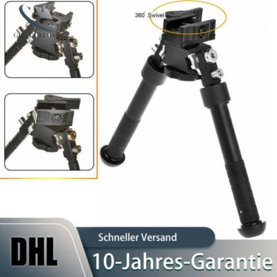 MARKENLOS Gewehr Zweibein QD Tactical für Picatinny Rail 6- 9 Zoll einstellbar Aluminium