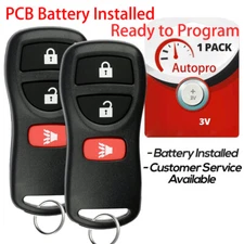 2x Entry Remote Control Keyless Key Fob for Nissan CWTWB1U415 & CWTWB1U733 3B
