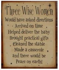 Three Wise Women # 10 - 8 x 10 Tee Shirt Iron On Transfer