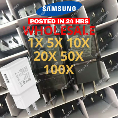 100X Lot Fast Wall Charger USB Power Adapter Head For Samsung Google Galaxy S21