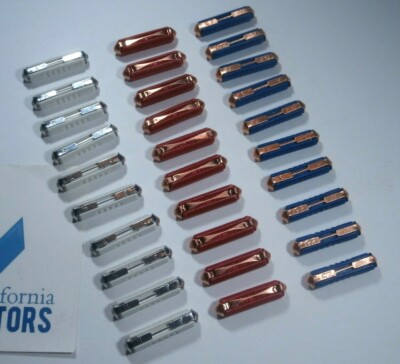 FLOSSER TORPEDO FUSES 30 PACK WHITE 8A RED 16A BLUE 25A VW SUPER BEETLE 1971-79