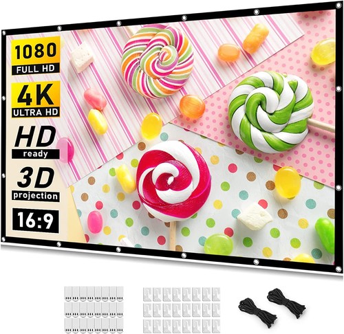 120 inch 4K Movie Projector Screen 