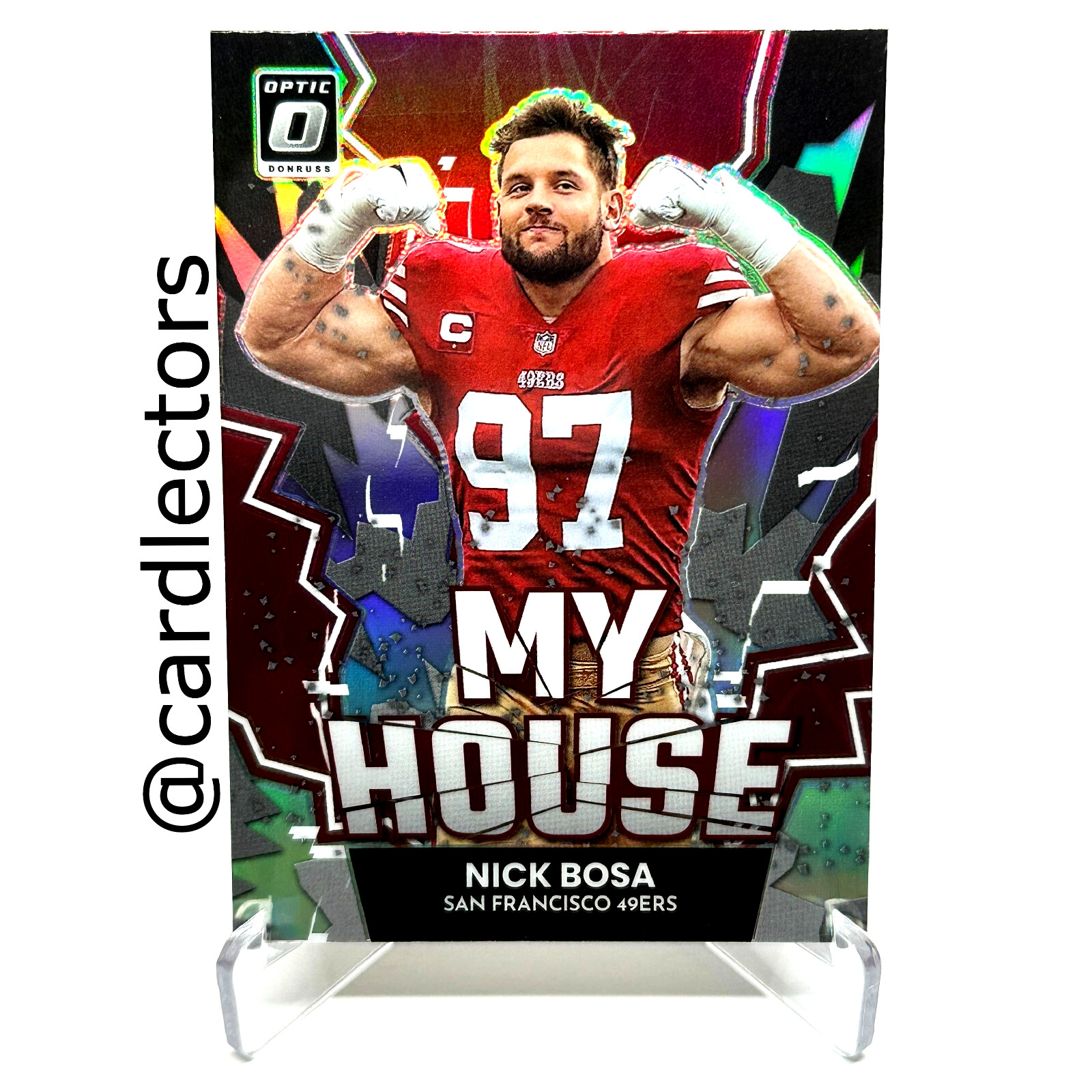 2022 Panini Donruss Optic NICK BOSA My House #MH-17 Silver Holo PRIZM SP 49ERS