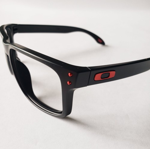 Oakley Holbrook Matte Black Red Icons Replacement Frame Only Authentic OO9102 - Picture 5 of 9