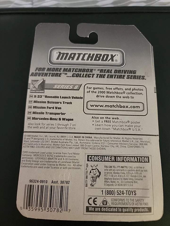 MATCHBOX TREASURE HUNT MB 2000 LOGO MISSION SCISSORS TRUCK #37 - Image 2 of 2