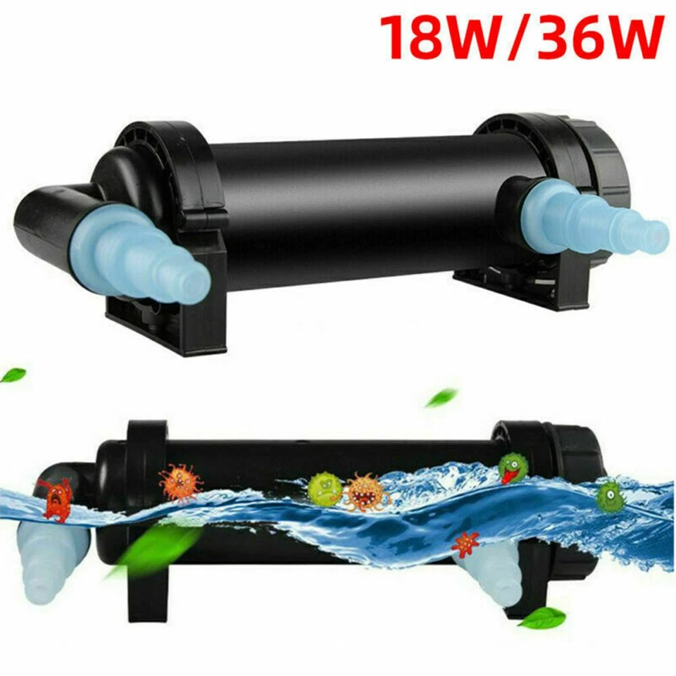18W-36W Aquarium Pond Fish Tank Sterilizer UV Lamp Light Clarifier Filter Pump ⇓ - Image 3 of 4