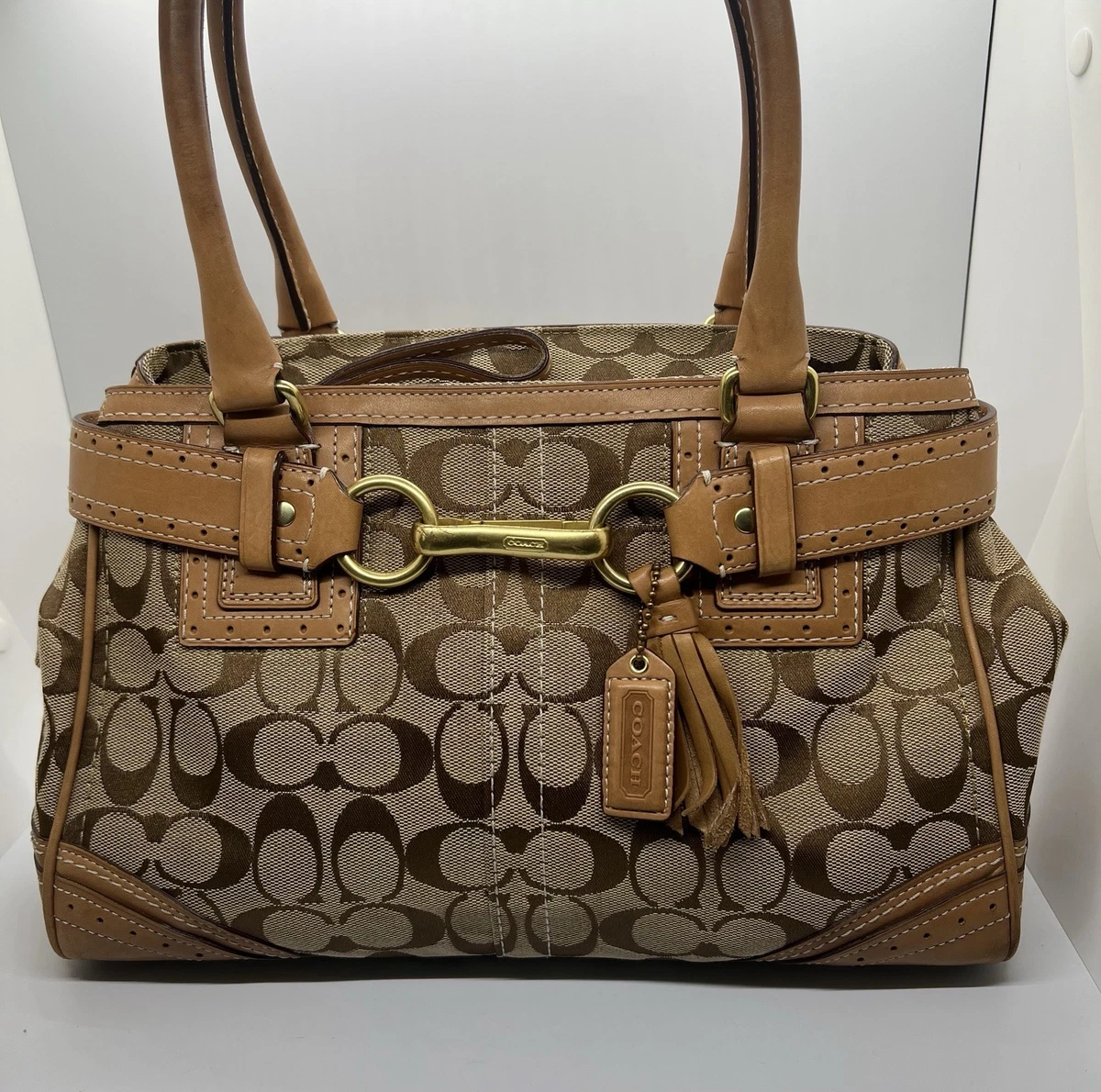 Coach Hampton Satchel/Top Handle Bag Brown Bags & Handbags for