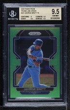 2022 Panini Prizm Tier III Lime Green /125 George Brett BGS 9.5 GEM MINT HOF b4d