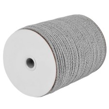 4mm x 172 Yard Grey Natural Cotton Braided Macrame Cord Craft Wall Hanger