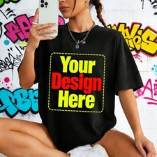 Personalized Custom Chest Print Your Design Photo Logo S 3XL