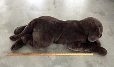 Vintage Plush Chocolate Labrador Retriever Lab Dog Animal Alley Toys R Us