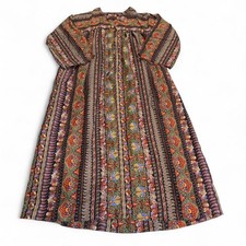Vintage 70 s Kaftan House Dress MuuMuu Women s Medium Maximalist Boho Retro