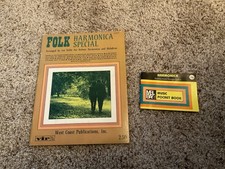 Vintage Harmonica Music Books: 1960 Folk Harmonica Special  1980 Mel Bay