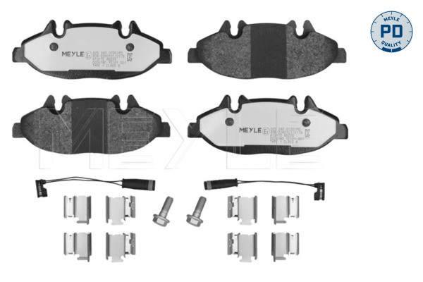 Front MEYLE GERMANY 025 240 0720/PD Brake Pad Set, disc brake for MERCEDES-BENZ