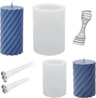 Silikonform 3D Kerze Spiral GießForm FüR DIY Kerzen Und Seifen 2 StüCk