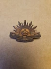Australian Rising Sun WW1 Military Cap Badge Commonwealth Forces Sweetheart Pin
