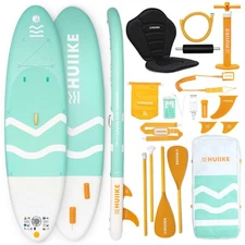 HUIIKE Inflatable Paddle Board 10'x33"x5.9" w/ Accessories, SUP Kayak, 286lb Max