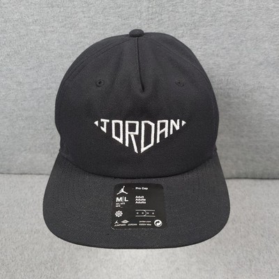 Nike Air Jordan Hat Cap Snap Back Black Jumpman Pro Unstructured Men Streetwear