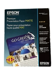 Epson Heavyweight Matte Premium Presentation Paper 50 Sheets S041257 8.5X11