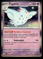 Togekiss 085/197 Rara Ossidiana Fiamme Holo NM Carta Pokemon Italiano