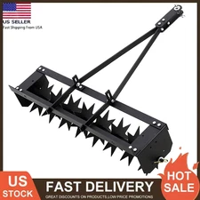 32" Spike Lawn Aerator Tow Behind Rolling Tractor Soil Penetrator Mower Hitch