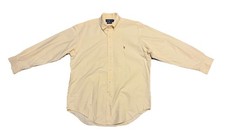 Vintage Polo Ralph Lauren Oxford Shirt Mens Yarmouth Yellow Button Down Size 16