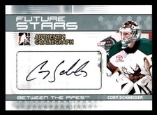 2009-10 ITG Between the Pipes Future Stars Autograph #A-CS  Cory Schneider