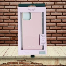 Kate Spade Apple iPhone 14 Plus Pink Sleek Protective Wrap Case