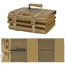 IC ICLOVER Shooting Mat, Tactical Prone Padded Shooting Mats, with 2 Pockets & M