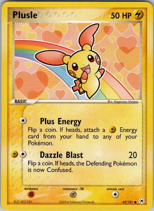 Plusle Hidden Legends 69/101 NM