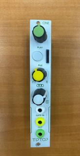 Tiptop Audio ONE Sample Player Eurorack Module Ultra Low Latency Clean