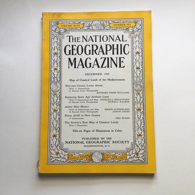 National Geographic Magazine, December 1949 , Coca-Cola advertisement back cover