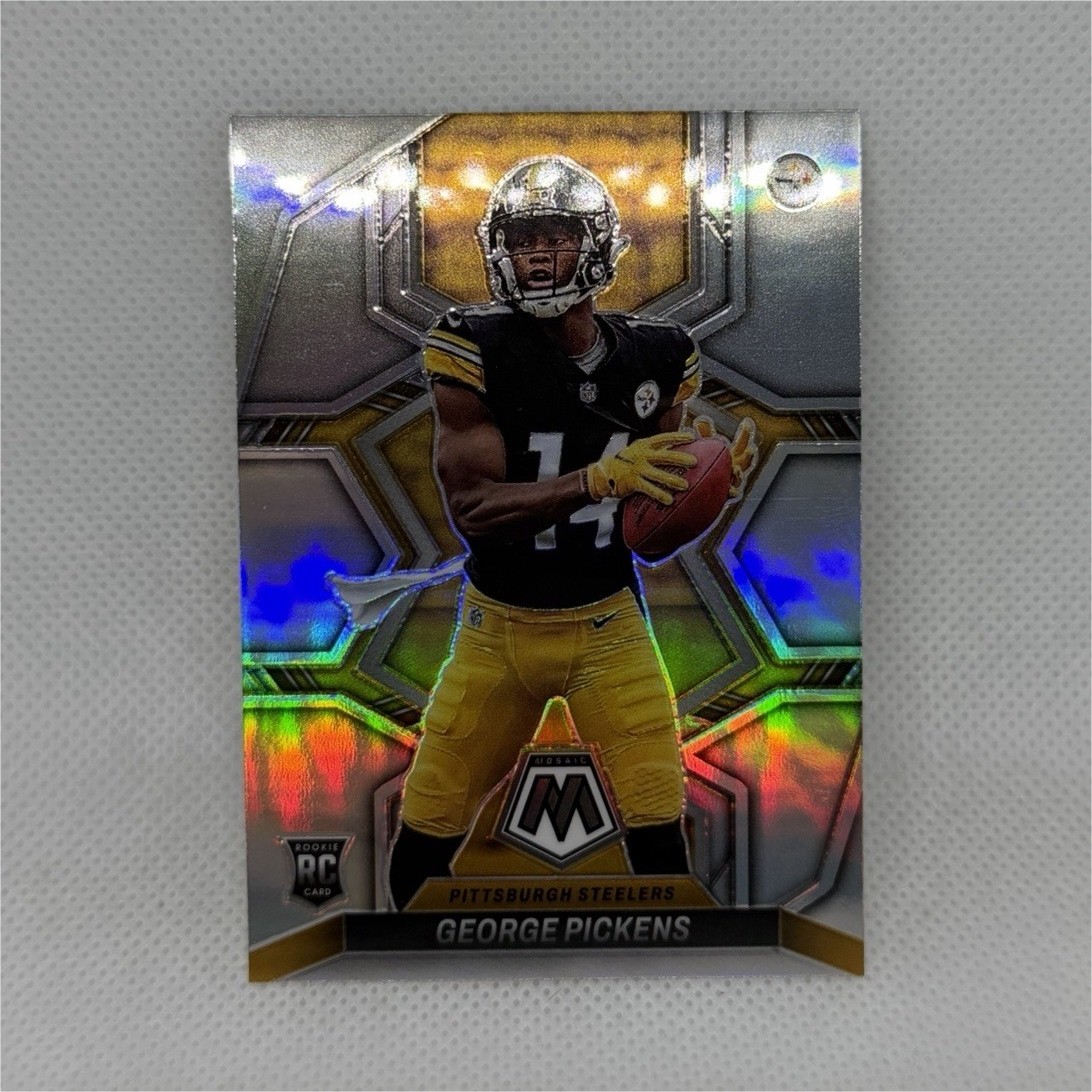 2022 Panini Mosaic Rookie Silver Prizm George Pickens RC #318 Steelers