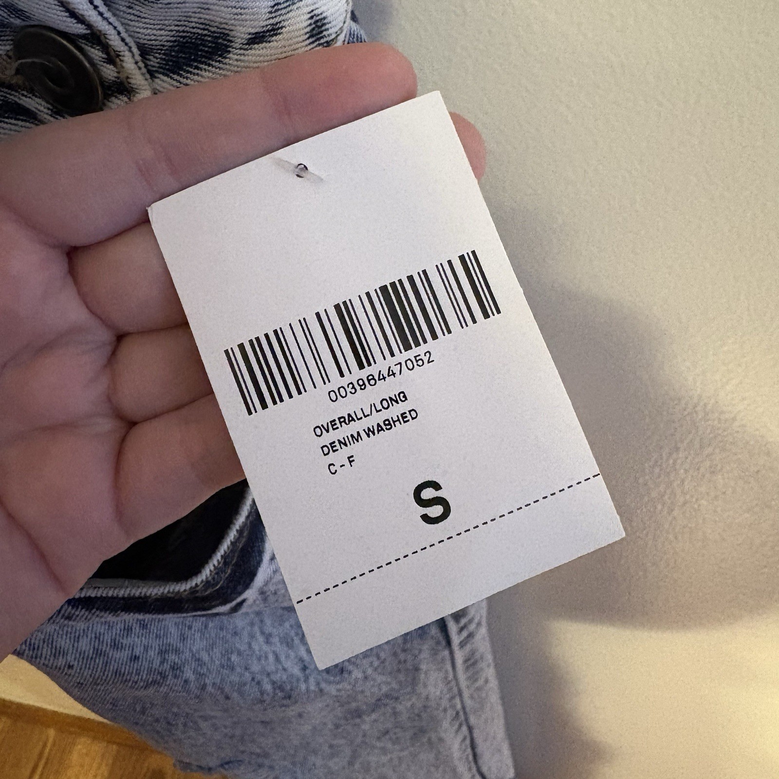 Forever 21 Men Size S Blue Acid Wash Denim Relaxed Distressed Jean Overalls NWT