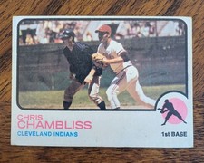 1973 Topps Chris Chambliss #11 Cleveland Indians Condition-Ex