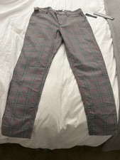 Tommy Hilfiger Gray Plaid Straight Leg Pants