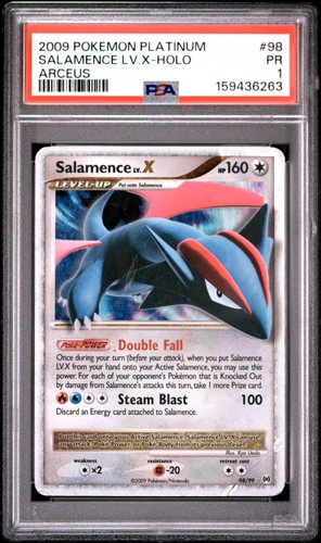 Salamence LV.X graded PSA 1 for sale on eBay