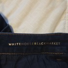 White House Black Market Women's Dark Blue Denim Skinny Boot Jeans Zip Button C… — photo 4
