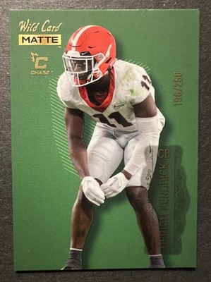 2022 Wild Card MATTE - Derion Kendrick #MB-33 Chase Green /250 (RC)