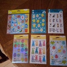 Easter Stickers Lot Of 373 American Greetings Stickers 6 New Sealed Packs